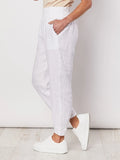 Sarah Linen Pant - White