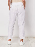 Sarah Linen Pant - White