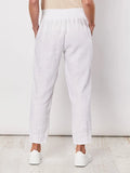 Sarah Linen Pant - White