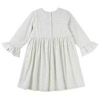 Isla Gingham L/S Dress - Sage