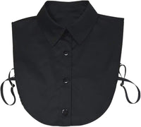 Dickey Faux Collar Top - Black