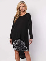 Animal Print Ruched Skirt - Comfortable Jersey Knit Skirt