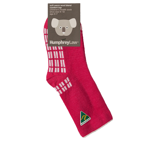 Childrens Merino Wool Socks - Fuschia