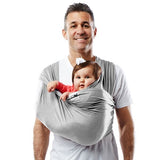 Baby K'tan Cotton Wrap Baby Carrier - Heather Grey