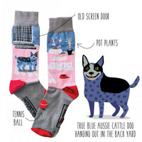 Blue Mountains Socks - Cattle Dog