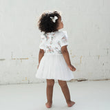 Aster & Oak Primrose Tutu Dress - White Girls Dress