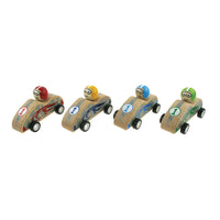 Wooden Pullback Racing Car