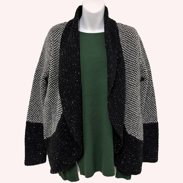 Edge 2 Edge Cardi - Charcoal