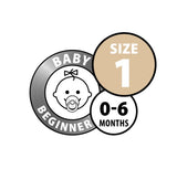 BIBS Dummies Size 1 - White | 2 Pack