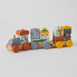 Zookabee Animal Train Set - Wooden Toddler Toy